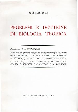 Problemi e dottrine di biologia teorica