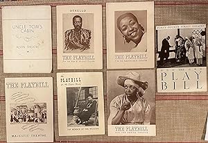 Rare Collection of Playbills Featuring Notable African American Broadway Stars of the 30s & 40s