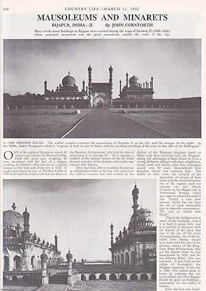Mausoleums and Minarets. Bijapur, India - Part II only. Several pictures and accompanying text, r...