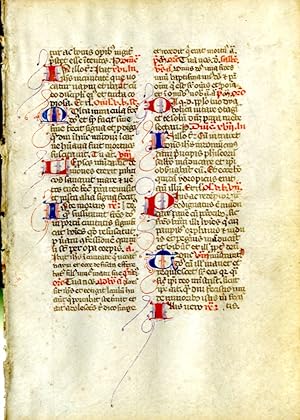 Manuscript leaf on vellum from a Book of Hours