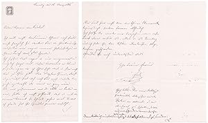 Eigenhändiger Brief mit Unterschrift von 16. März 1840 / Autograph letter with signature