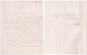 Eigenhändiger Brief mit Unterschrift von 9. Juni 1841 / Autograph letter with signature