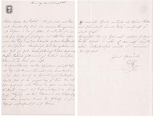 Eigenhändiger Brief mit Unterschrift von 1. Juni 1840 / Autograph letter with signature