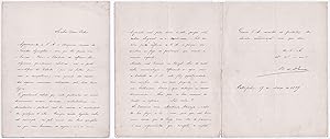 Eigenhändiger Brief mit Unterschrift von 19. März 1889 / Autograph letter with signature