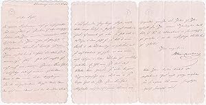 Eigenhändiger Brief mit Unterschrift von 23. August 1854 / Autograph letter with signature