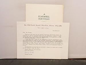 The Starwheel Press - Typed, signed letter from George Szirtes of the Starwheel Press and Prospec...
