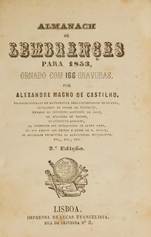 ALMANACH DE LEMBRANÇAS PARA 1853.