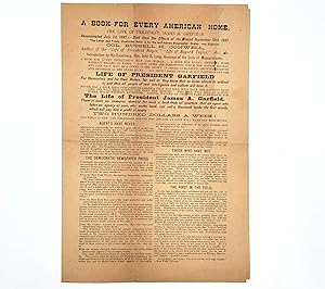 Advertisement and Agent Solicitation for The Life of President Garfield