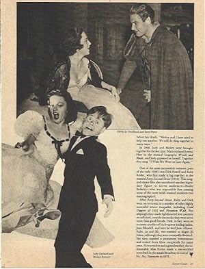 LAMINA 34492: Olivia de Havilland, Errol Flynn y Judy Garland