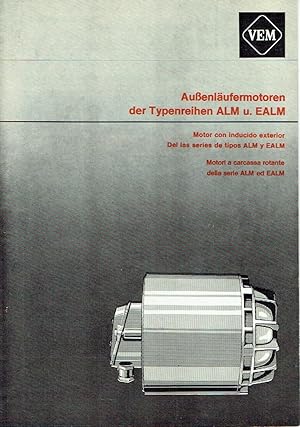 Prospekt für Außenläufermotoren der Typenreihen ALM u. EALM