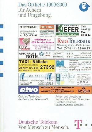 Das Örtliche 1999/2000 für Achern und Umgebung Achern und Umgebung: Kappelrodeck, Lauf, Ottenhöfe...