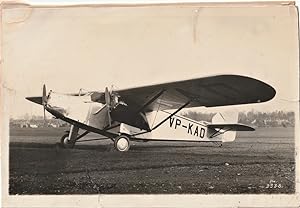 Wilson Airways Kenya. An original 1929 photograph.