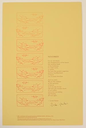 November (Signed Broadside)