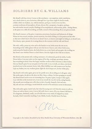 Soldiers (Signed Broadside)