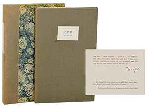 For Robert Penn Warren 24.IV.80