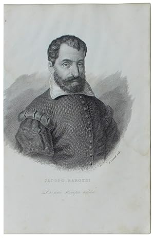 RITRATTO DI JACOPO BAROZZI incisione su rame di A.Locatellii 1836 ca. (205x130 mm):