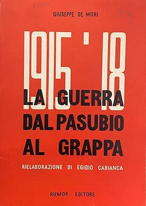1915 - 1918. LA GUERRA DAL PASUBIO AL GRAPPA
