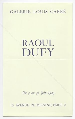 Raoul DUFY.