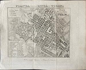 Pianta della città di Torino / Plan de la ville de Turin