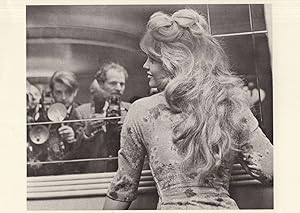 Brigitte Bardot With Paparazzi Rare Glamour Real Photo Postcard