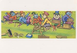 Louis Wain Seesaw Stunning Rare Repro Cats Painting Postcard