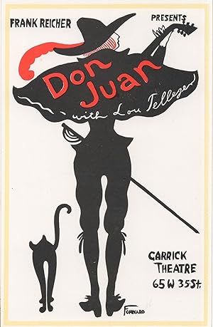 Frank Reicher Of King Kong Don Juan Theatre Advertising Postcard