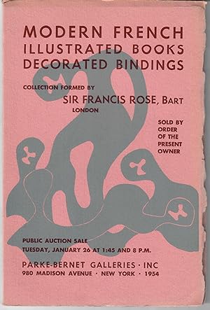 Sale 1486: Modern French Illustrated Books; Important Decorated Bindings by the Leading French Ma...