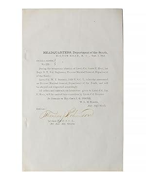 Civil War Signed Document Regarding Assignment of Officer 1864