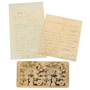 Archive of Autograph Letters Signed by Suffragist Frances Willard with Stereoview