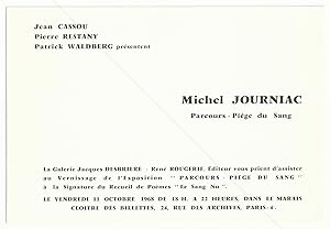 Michel JOURNIAC. Parcours. Piège du Sang.