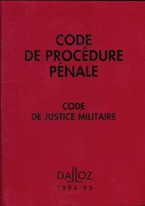 Code de proc dure p nale 1994-1995 - Collectif