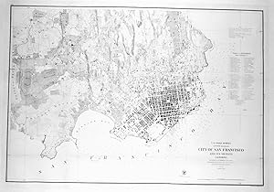 1859 "CITY OF SAN FRANCISCO AND ITS VICINITY" ORIGINAL MAP. LINEN-BACKED