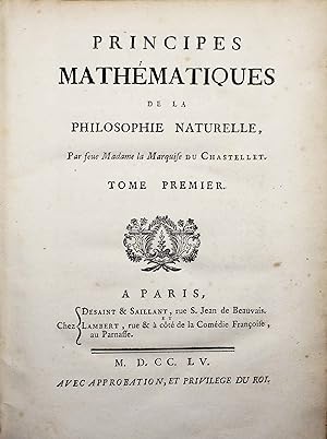 Principes mathématiques de la philosophie naturelle
