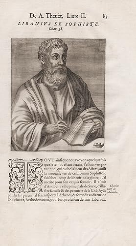 "Libanius le Sophiste" - Libanios (314-n.393) Libanius teacher rhetoric Redner Roman Empire Römis...
