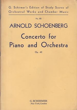 Concerto for Piano and Orchestra, Op.42 - 4to Study Score