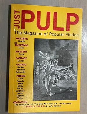 Just Pulp Spring 1980 Tha Magazine of Popular Fiction