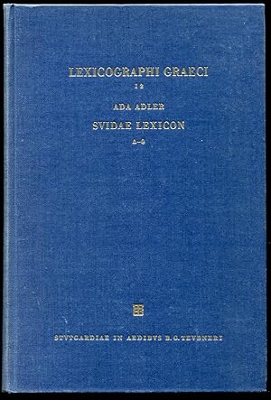 Lexicographi Graeci. Suidae Lexicon. (Vol. I, Alpha-Omega Index) Pars II. Delta-Theta