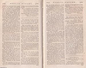 The French Revolutionary Wars, 1802. A collection of contemporary reports, dated 1802, from The A...