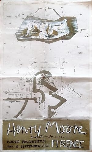 Henry Moore. Sculpture & Drawings. Firenze 1972. Forte Belvedere. Poster