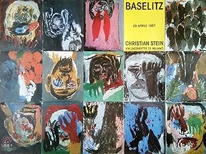 Georg Baselitz. Christian Stein. Milano 1987 Poster Grande formato