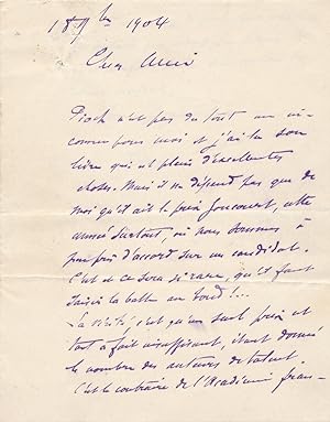Lucien Descaves lettre autographe signée