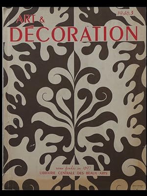ART ET DECORATION n°3 1946 PUIFORCAT, DUPRE LAFON, GUEVREKIAN, TISSUS