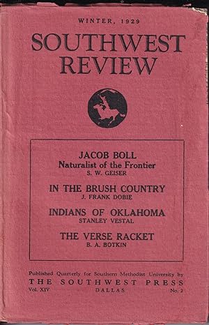 Southwest Review - 5 issues 1929-1930