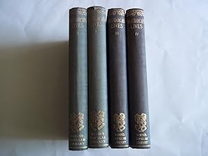 Plutarch's Lives. Translated from the Greek by Aubrey Stewart and George Long. FOUR VOLUME SET. B...