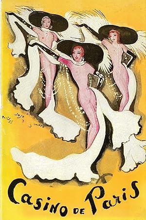 "SENSATIONS" Programme original CASINO DE PARIS 1955 / Couverture illustrée par Jose DE ZAMORA (C...