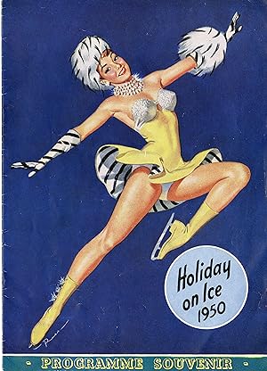 "HOLIDAY ON ICE 1950" Programme original 1950 / Couverture illustrée par Ruskin "RUSS" WILLIAMS (...