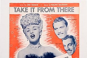 1942 American Music Sheet - Take it from There, Coney Island