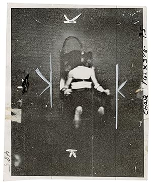 [MURDER AND CAPITAL PUNISHMENT]. Vintage Press photo of the execution of James Morelli in the ele...