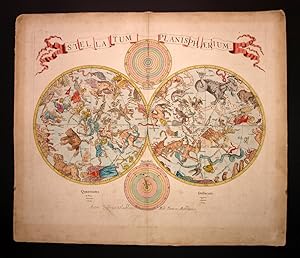 STELLATUM PLANISPHAERIUM Par VLASBLOM Ludovico Tirée de L atlas de Johannes Van Keulen « De Nieuw...