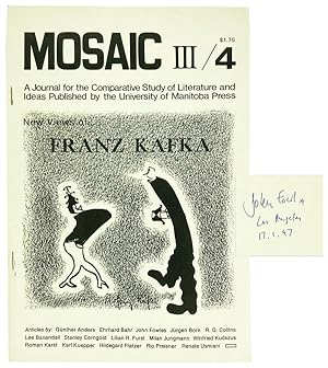 Mosaic III/4: My Recollections of Kafka [Signed]